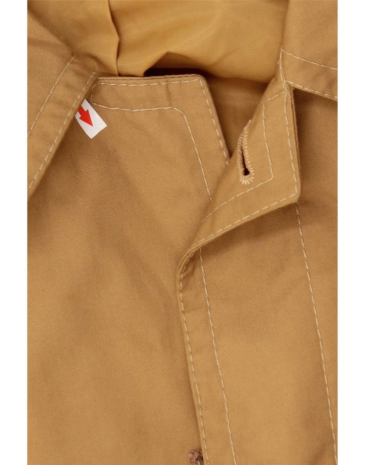Płaszcz męski Vintage UK 40, duży, beżowy, bawełniany