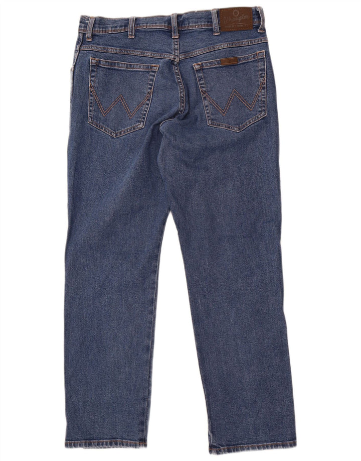 Męskie jeansy Wrangler Regular Straight W36 L30 Niebieskie bawełniane