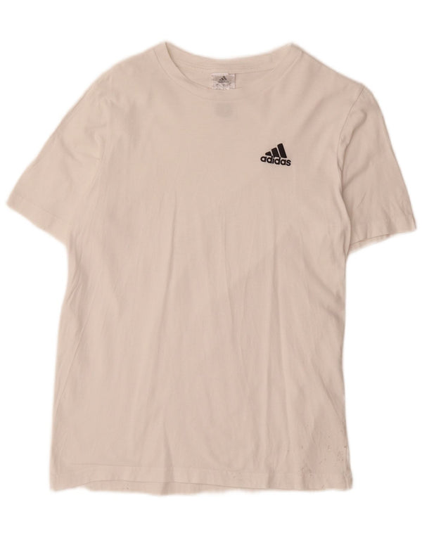 Adidas Męska Koszulka Top Mała Biała Bawełna