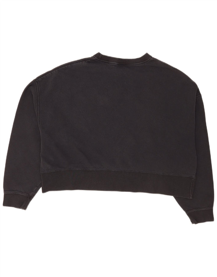 Damska bluza dresowa Nike Crop Oversize UK 14, średnia czarna bawełna