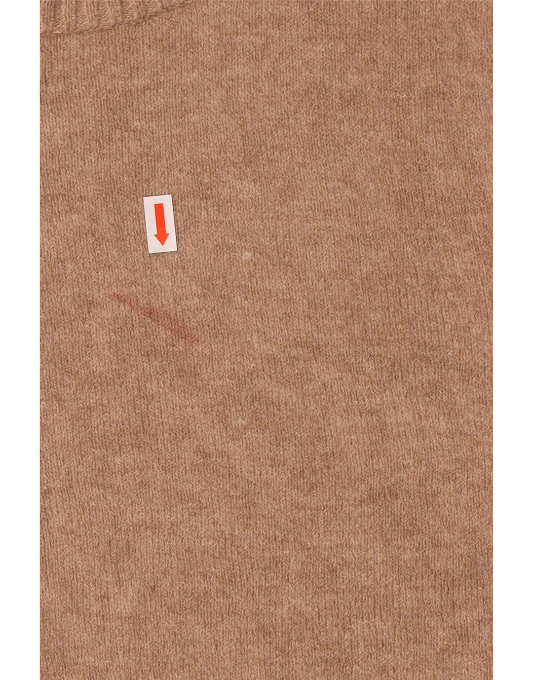 J. CREW Damski sweter z okrągłym dekoltem UK 14 Średni brązowy nylon