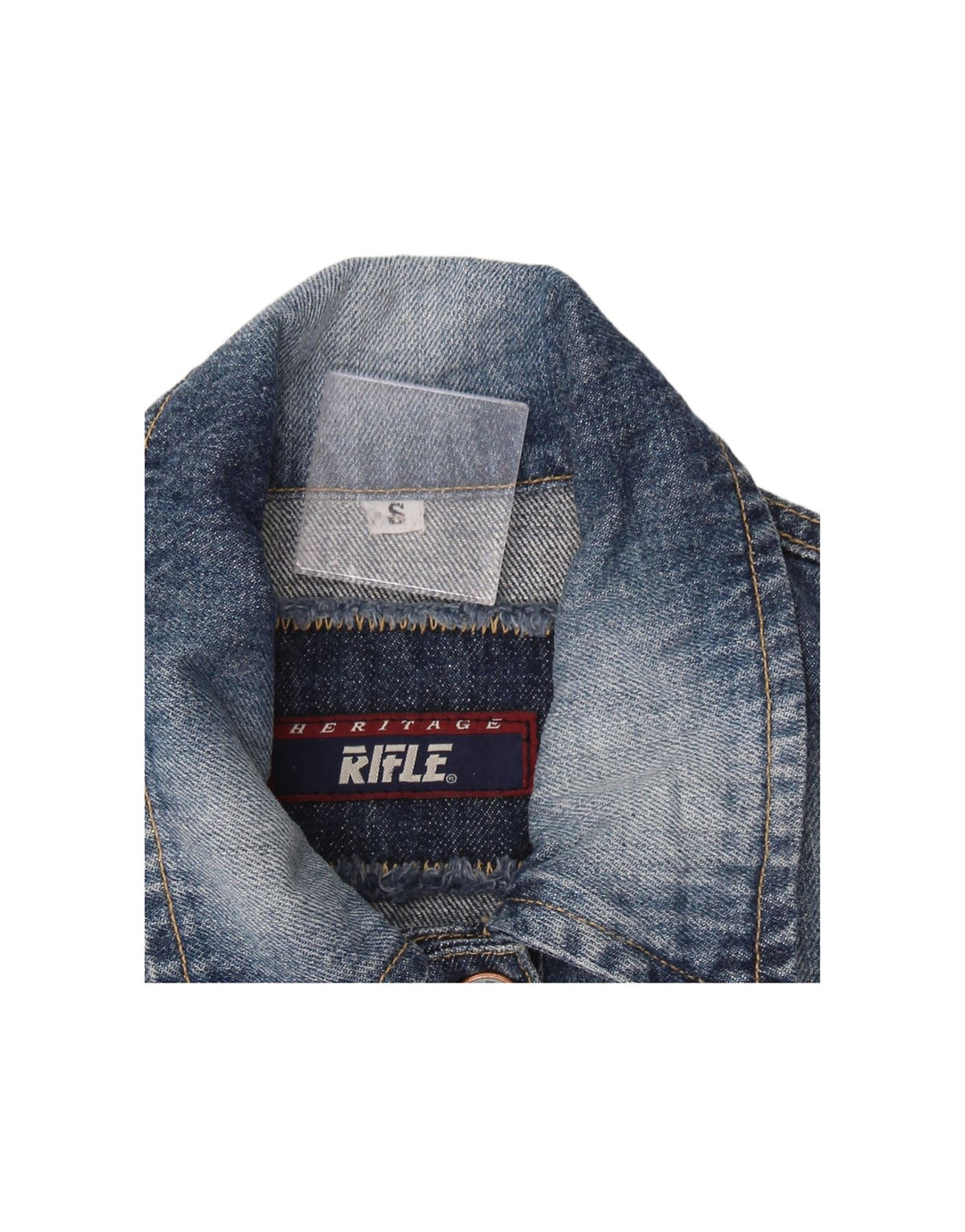 RIFLE Womens Heritage Denim Jacket UK 10 Small Blue Cotton