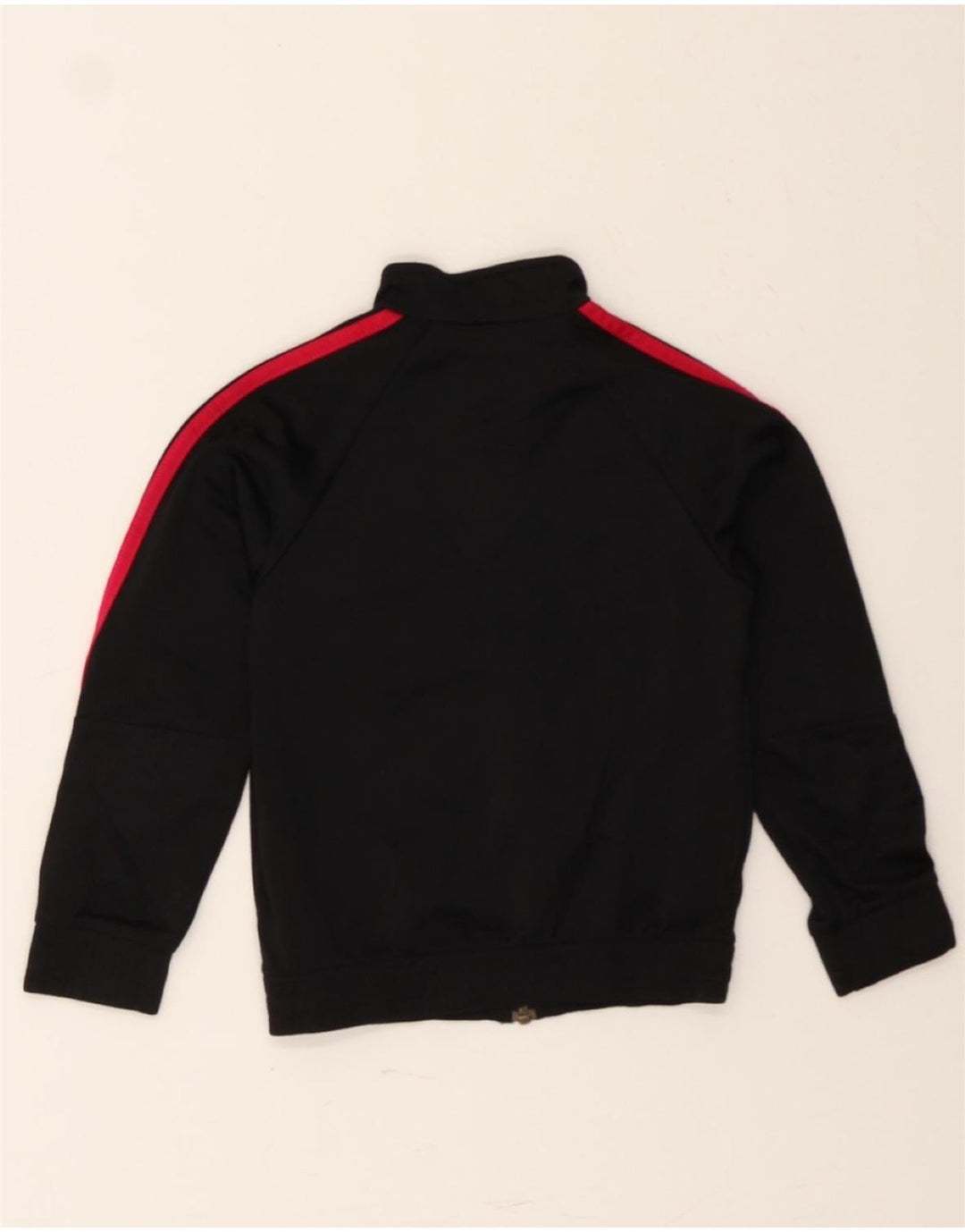 ADIDAS Girls Tracksuit Top Jacket 7-8 Years Black Polyester Vintage Adidas and Second-Hand Adidas from Messina Hembry 
