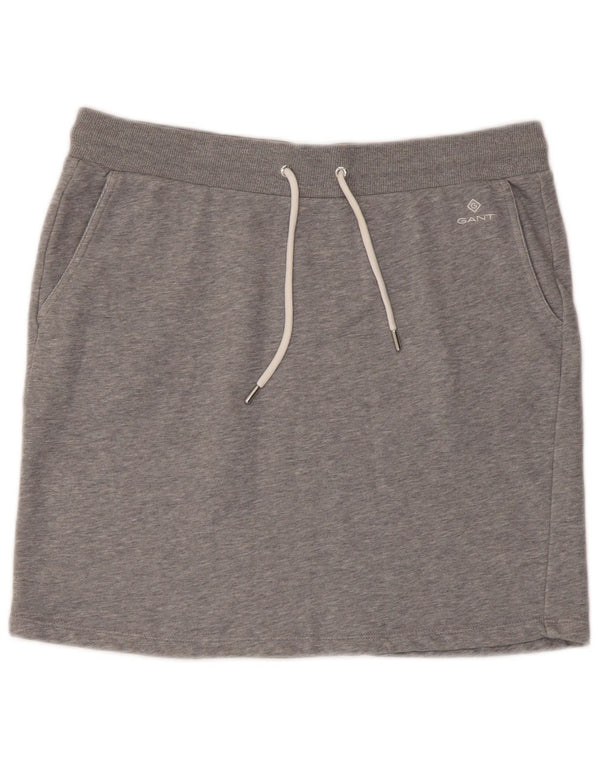 Damska spódniczka mini Gant UK 18 XL, szara bawełna