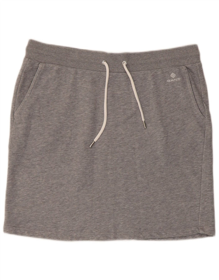 Damska spódniczka mini Gant UK 18 XL, szara bawełna