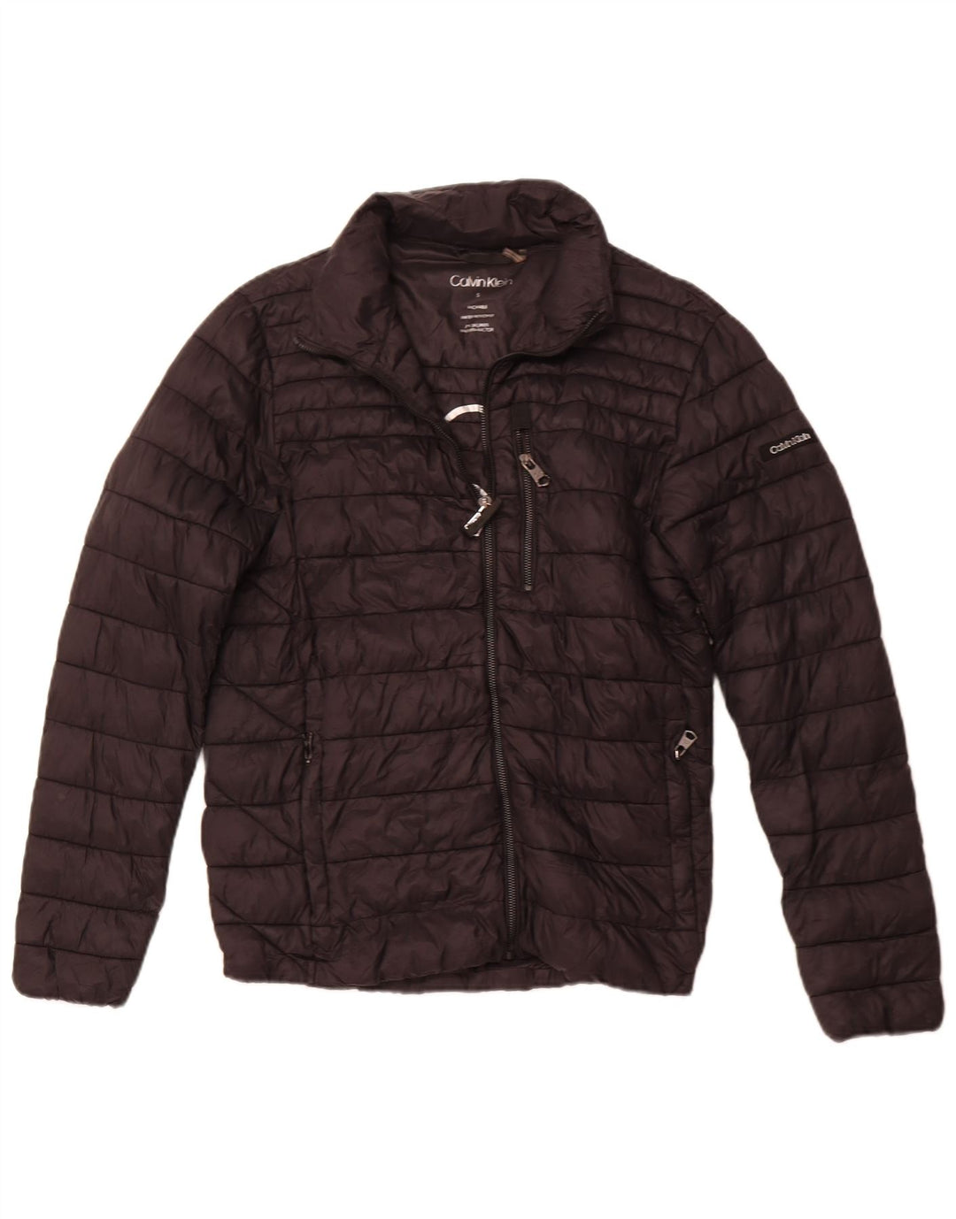 Męska ocieplana kurtka CALVIN KLEIN Graphic UK 36 Small Black Nylon