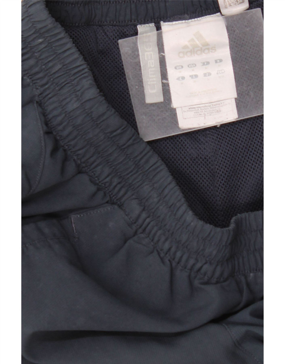 Męskie spodenki sportowe ADIDAS Clima 365, średni granatowy poliester z blokami kolorów