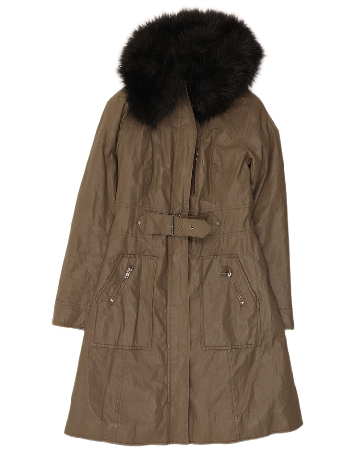 Płaszcz damski Dkny UK 6 XS Khaki Ramie