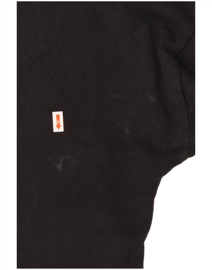 Damski sweter oversize z kapturem ADIDAS UK 12, średni czarny, blok kolorów