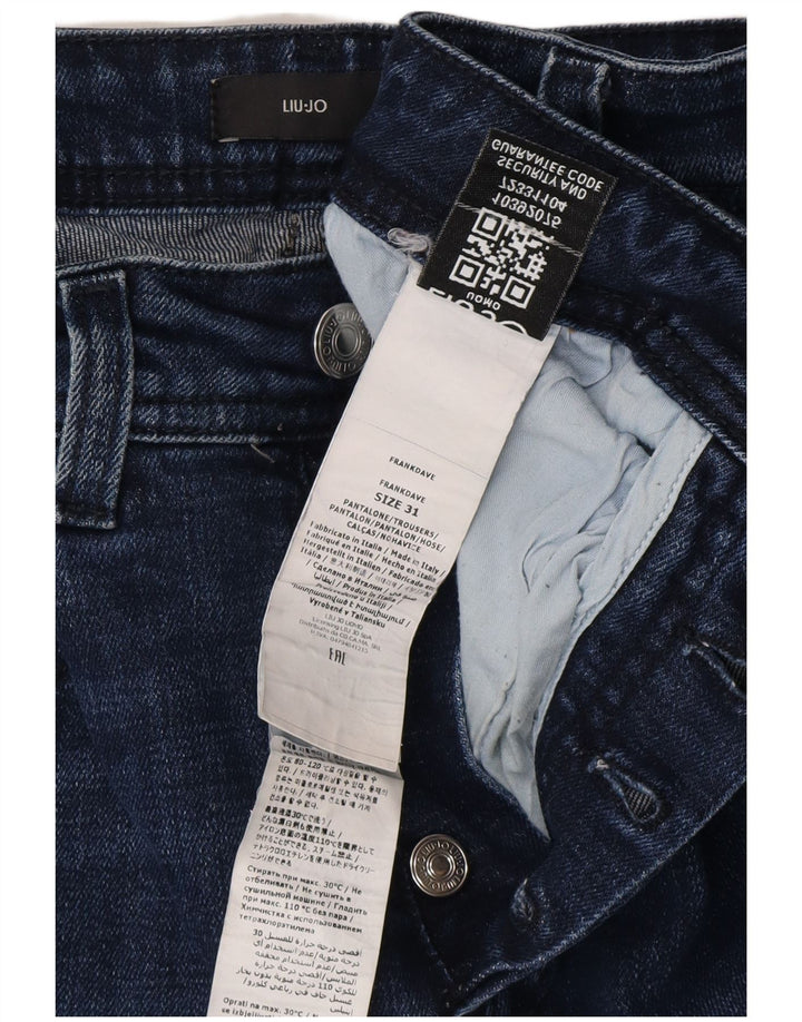 Damskie jeansy LIU JO Frank Slim W31 L29 granatowe