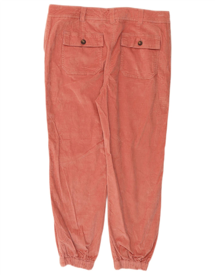 Spodnie sztruksowe BODEN Crop Joggers UK 14 Large W34 L25 Różowe