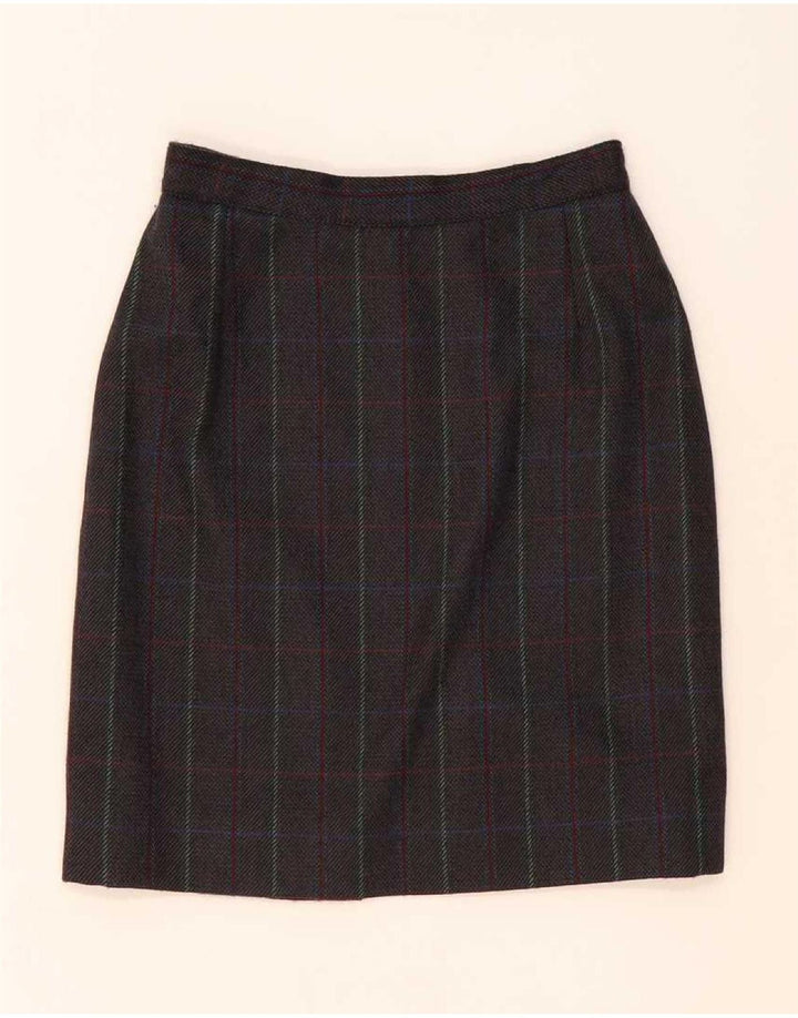 Vintage damski zestaw dwuczęściowych spódnic IT 42 Medium W26 w brązową kratkę
