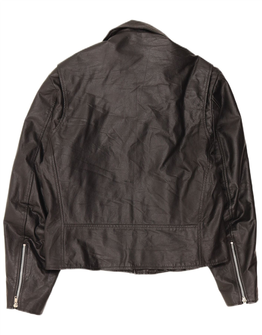 Damska kurtka motocyklowa typu oversize VINTAGE UK 10, mała, czarna skóra