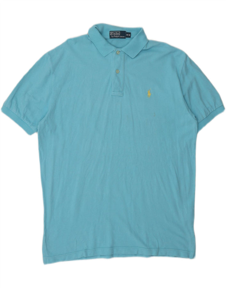 Męska koszulka polo Polo Ralph Lauren, średnia niebieska, bawełniana