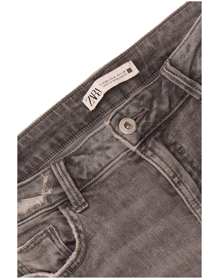 Krótkie jeansy damskie Zara EU 40 Medium W30 L24 Szare
