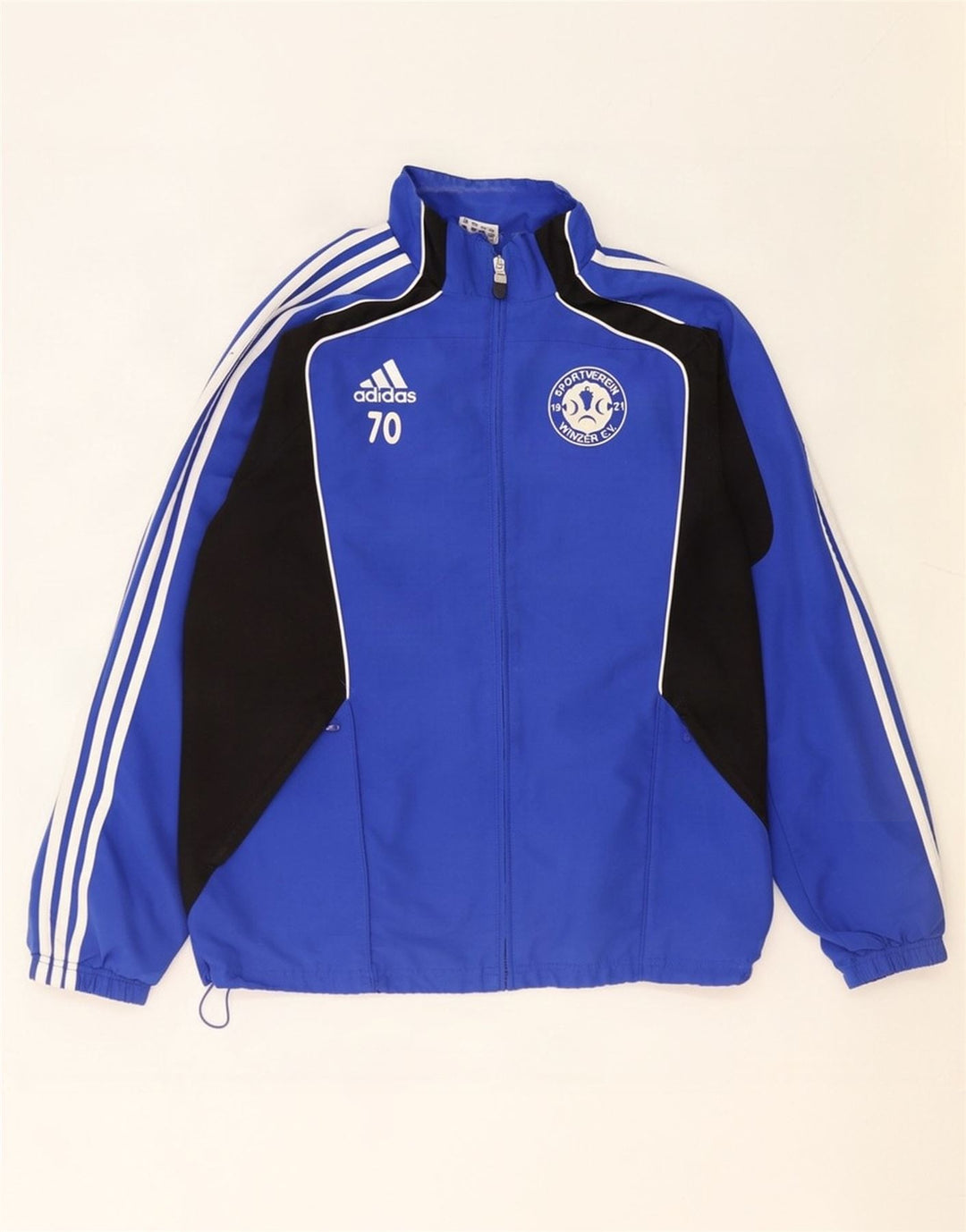 Męska kurtka dresowa Adidas Graphic UK 38/40 w kolorze średniego niebieskiego