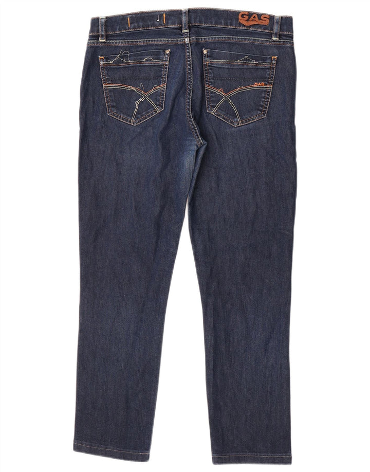 Damskie jeansy GAS Crop W29 L24 Niebieskie bawełniane