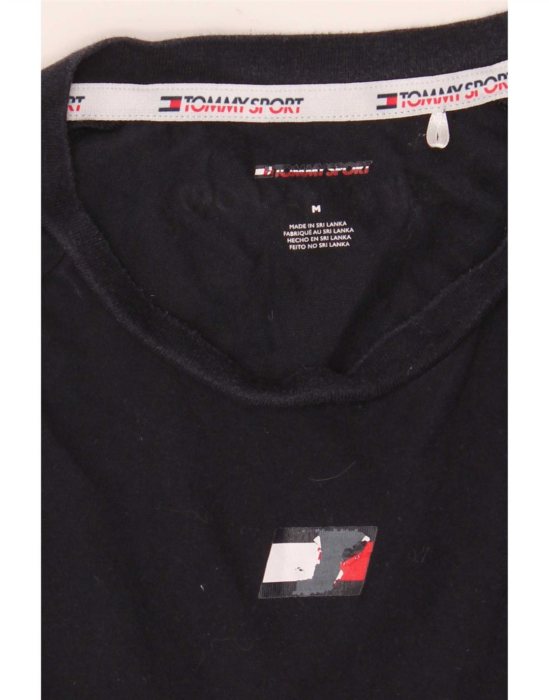 T-shirt męski Tommy Hilfiger Top, średni, granatowy, bawełniany