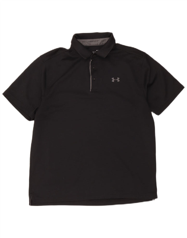 Męska koszulka polo Under Armour, duża, czarna, z poliestru