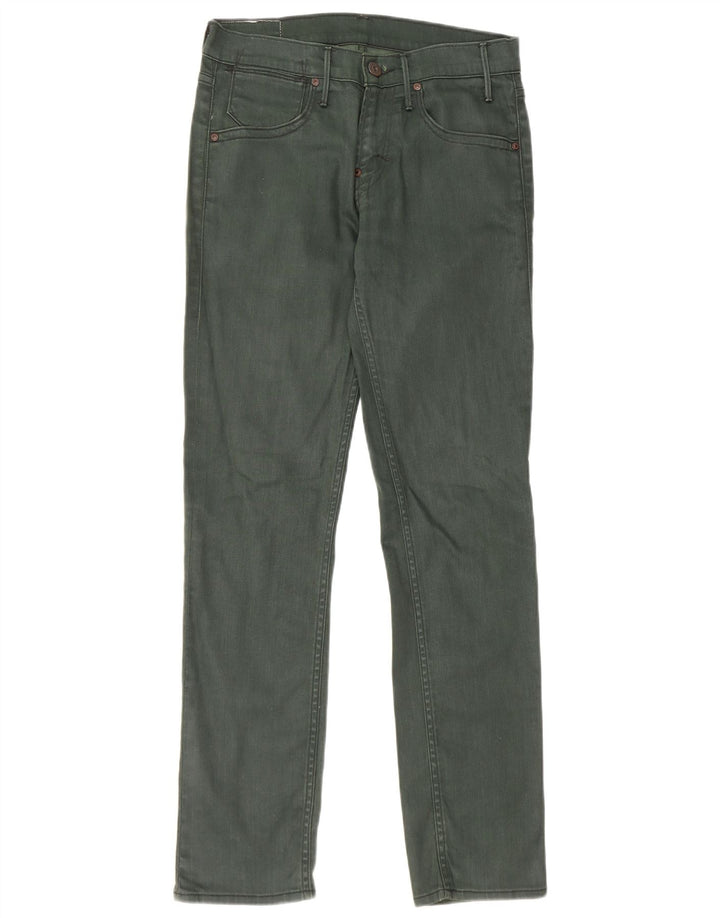 Damskie jeansy Levi's 511 Slim W29 L32 Zielona bawełna