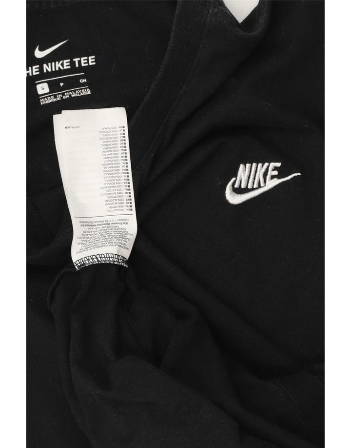 T-shirt męski Nike, mały, czarny, bawełniany