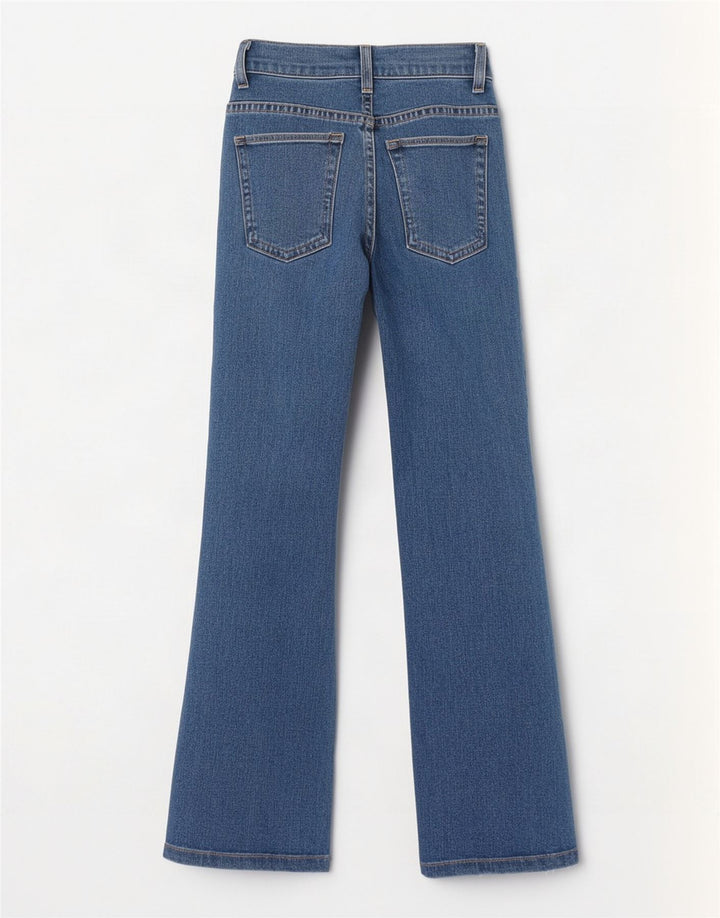 Damskie jeansy Lee Bootcut W26 L31 Niebieskie bawełniane