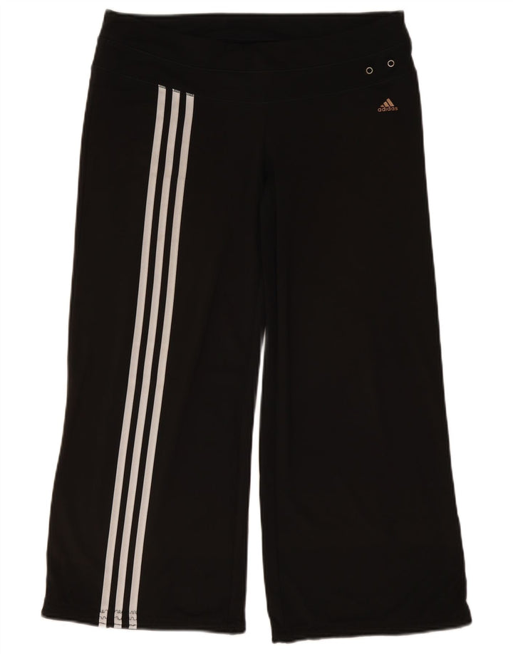 Damskie spodnie dresowe Adidas Climacool UK 16, duże, czarne, poliestrowe