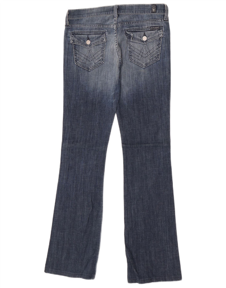 7 For All Mankind Damskie dżinsy Bootcut W28 L33 Niebieska bawełna