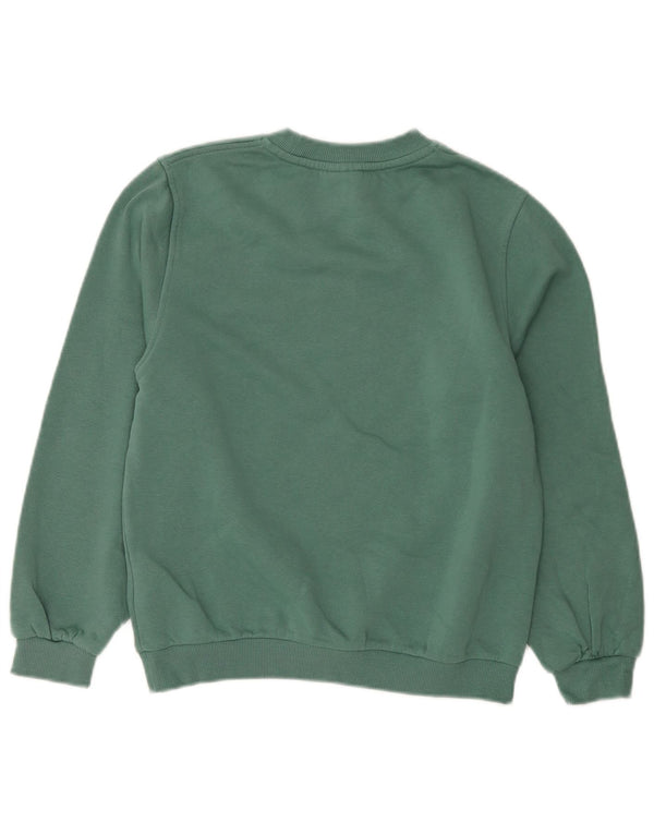 Chłopięcy sweter z grafiką Nike, 12-13 lat, duży, zielony, bawełniany