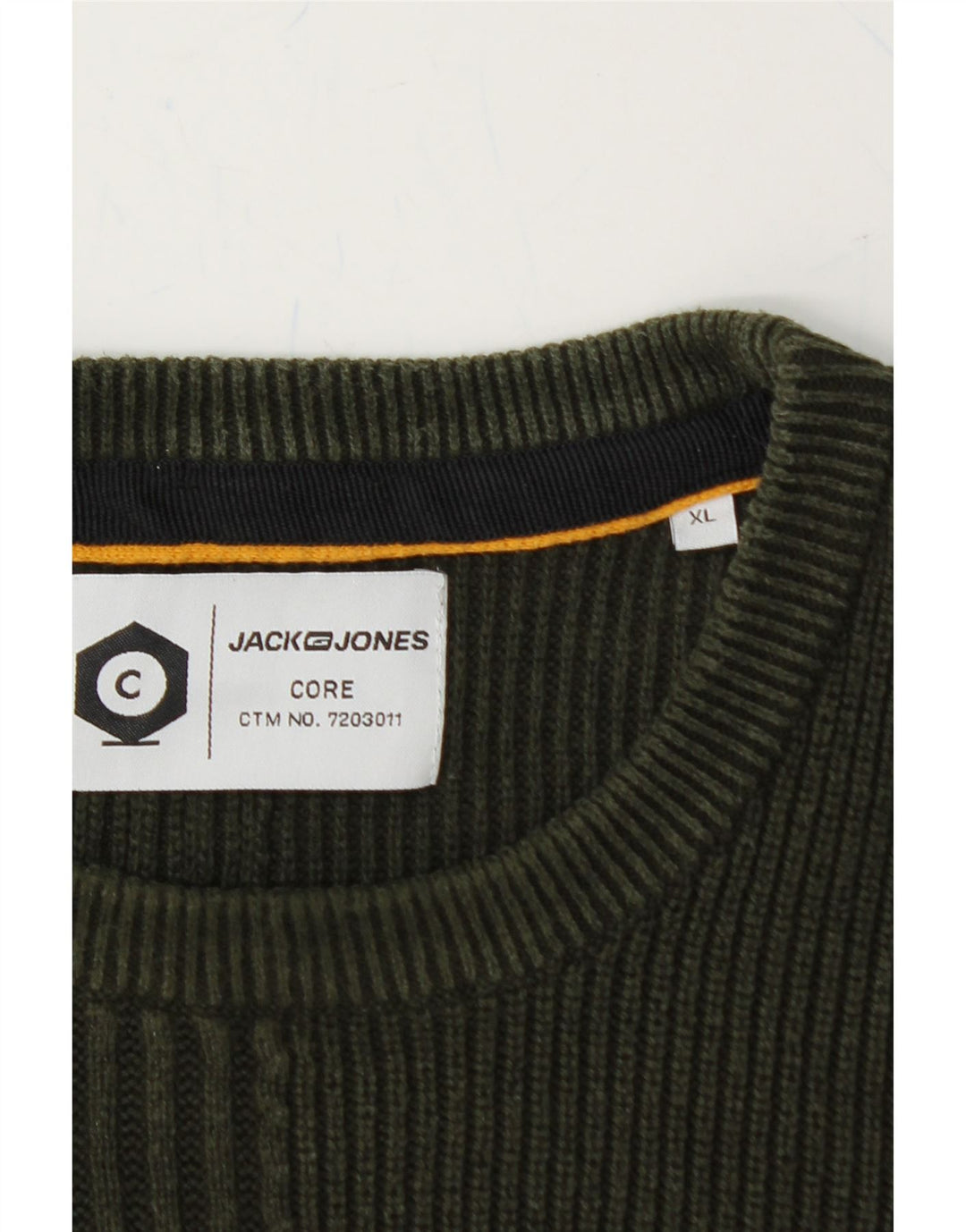 JACK & JONES Mens Crew Neck Jumper Sweater XL Khaki Vintage Jack & Jones and Second-Hand Jack & Jones from Messina Hembry 