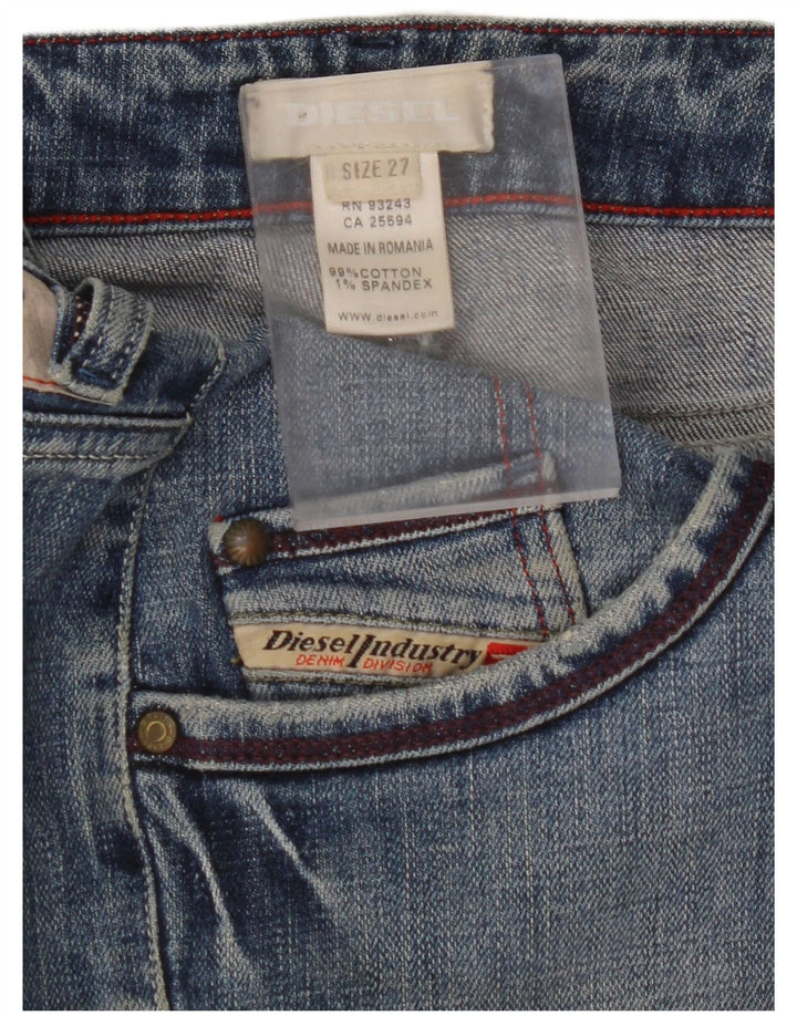 DIESEL Damska Mini Spódnica Dżinsowa W27 Mała Niebieska Bawełniana