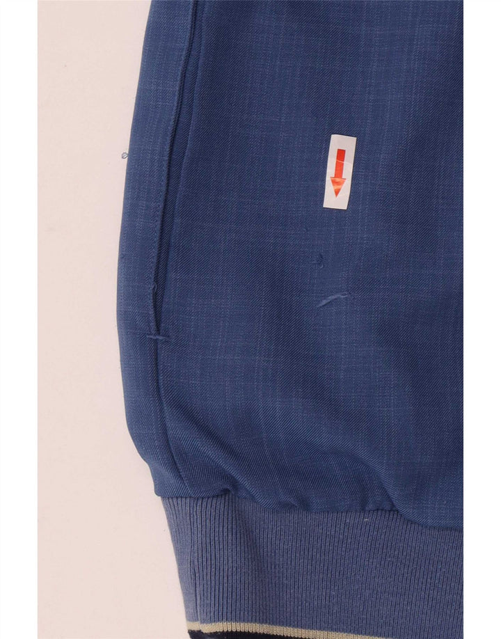 Męski dres z krótkim rękawem i zamkiem błyskawicznym Lyle & Scott, średni niebieski