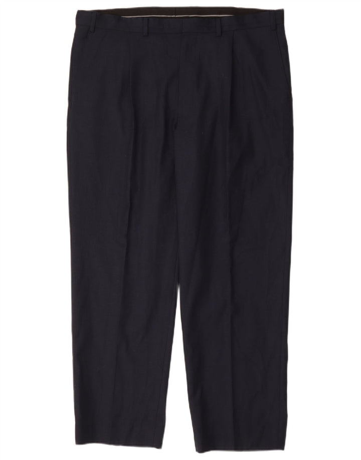 Marks & Spencer Męskie spodnie Chino Pegged W38 L29 Granatowa wełna