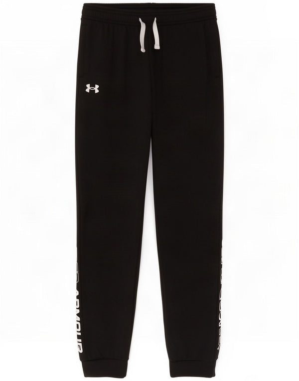 Under Armour Boys Tracksuit Trousers Joggers 11-12 Years Large Black