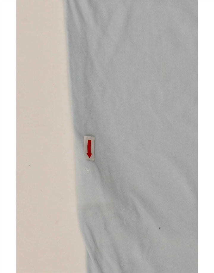 Męski T-shirt z grafiką Vans o dopasowanym kroju, mały, niebieski, bawełniany