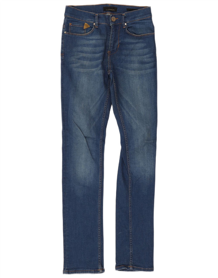 Męskie jeansy slim fit Zara EU 38 Small W30 L33 Niebieskie bawełniane