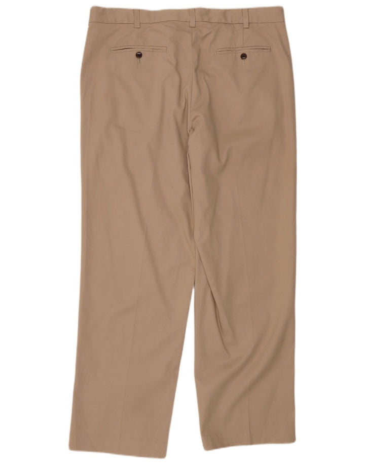Męskie spodnie chino o swobodnym kroju EDDIE BAUER W38 L32 Beżowa bawełna
