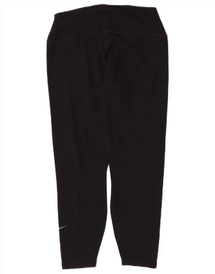 Damskie legginsy Nike Dri Fit UK 16, duże, czarne, poliestrowe
