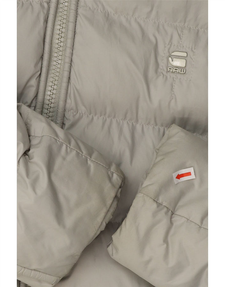 Męska ocieplana kurtka z kapturem G-STAR UK 38, średni szary poliester