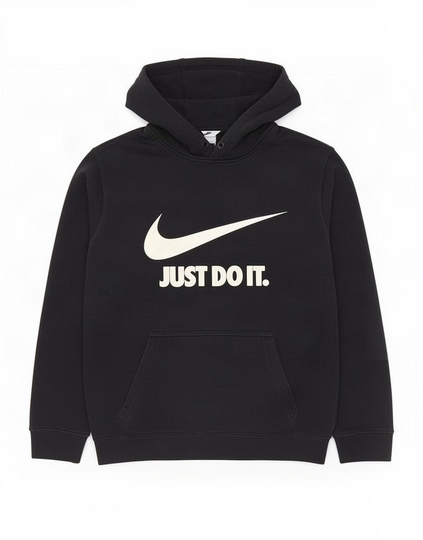 Męski sweter z kapturem Nike z grafiką, mały, czarny, bawełniany