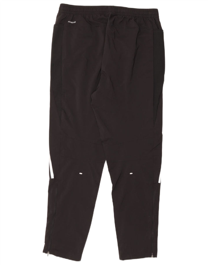 Męskie spodnie dresowe Adidas Aeroready o regularnym kroju, duże, czarne, z poliestru
