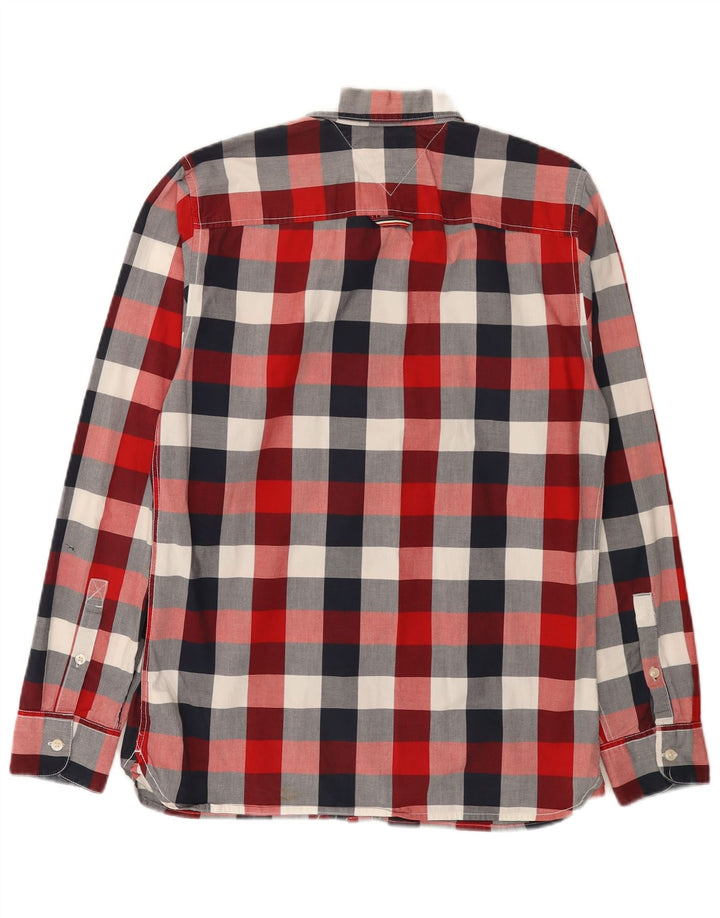 Koszula męska Tommy Hilfiger w małą wielokolorową kratkę, bawełniana