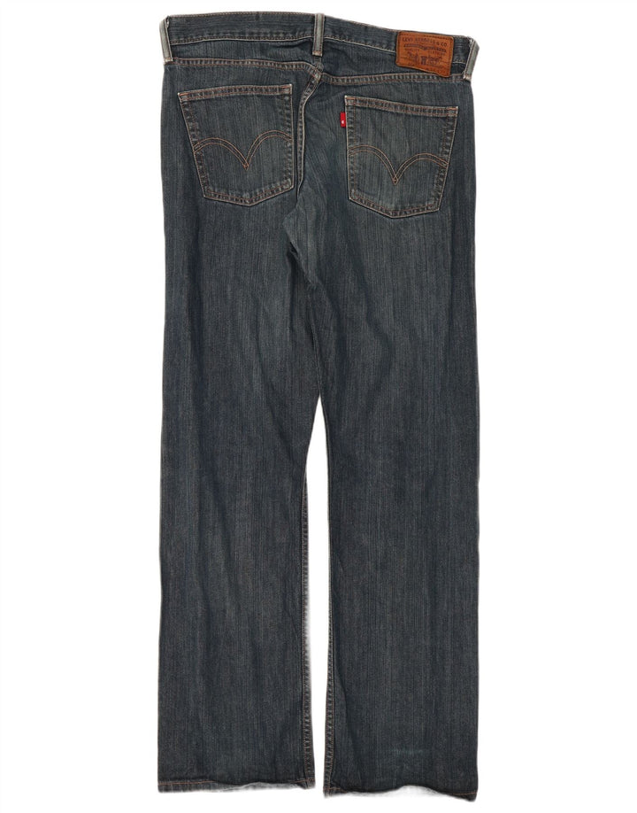 Męskie dżinsy Levi's 514 Straight W34 L32 Granatowa bawełna