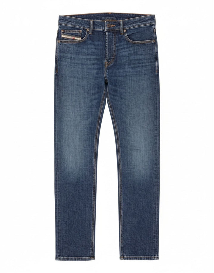 Damskie jeansy Diesel Slim W30 L31 Niebieskie bawełniane