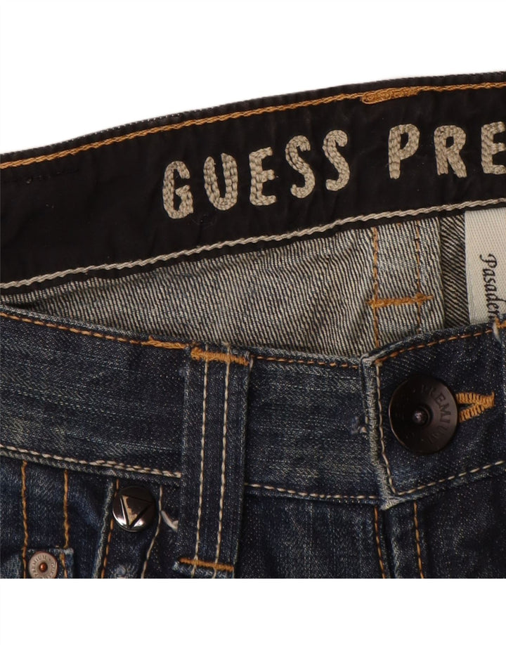 Męskie jeansy GUESS Pasadena Straight W28 L32, niebieskie, bawełniane