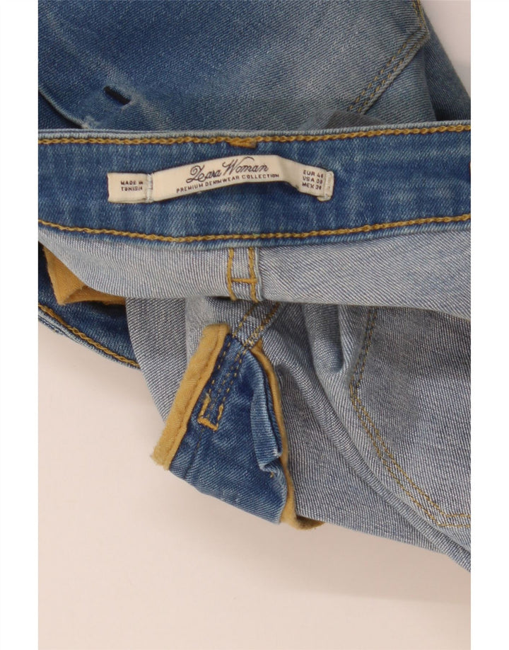 Damskie jeansy slim fit ZARA EU 40 Medium W30 L30 Niebieskie