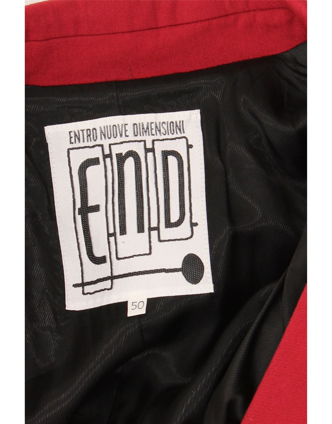 Męska marynarka zapinana na 3 guziki VINTAGE IT 50, duża czerwona wełna