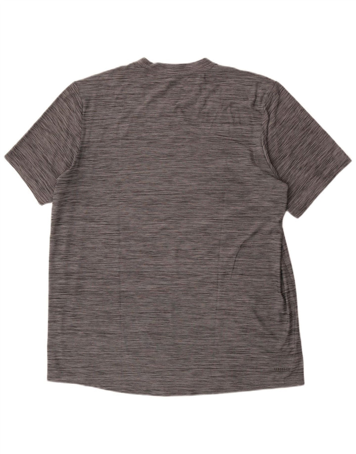 Adidas Męska koszulka Top XL Szara nakrapiana