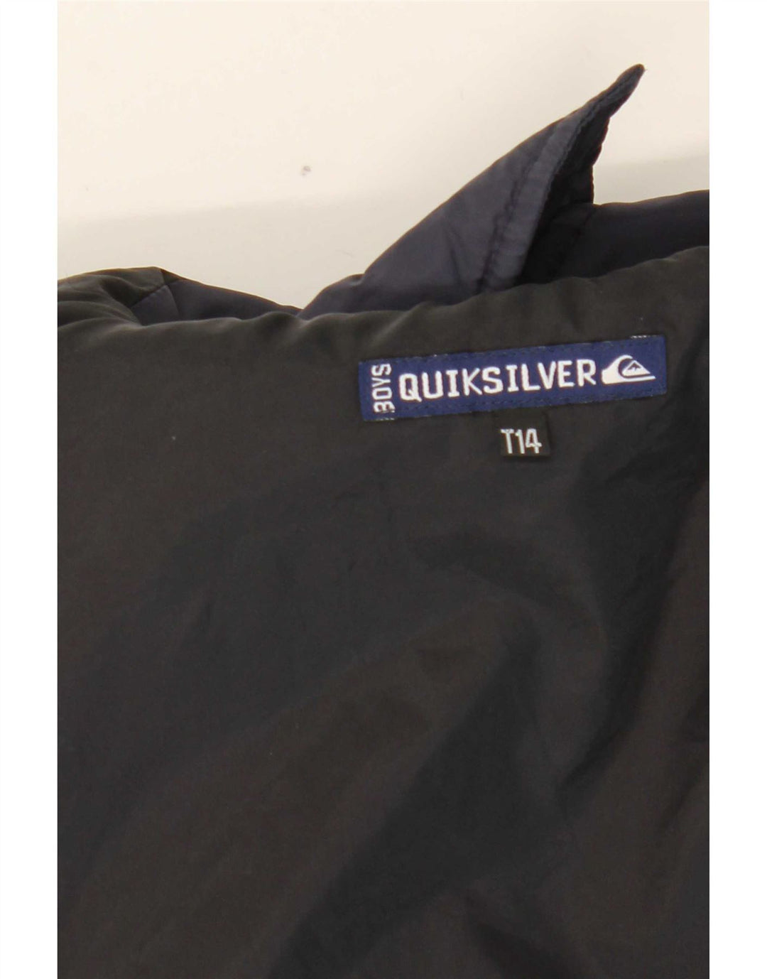 Chłopięca kurtka przeciwdeszczowa Quiksilver z grafiką 13-14 lat, granatowa, z blokami kolorów