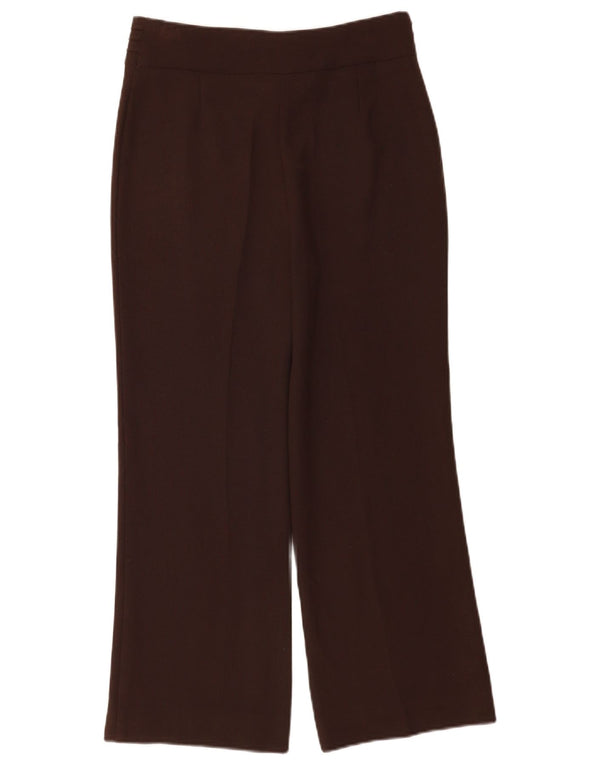 Spodnie damskie Marks & Spencer Straight Casual UK 12 Medium W28 L27 Brązowe